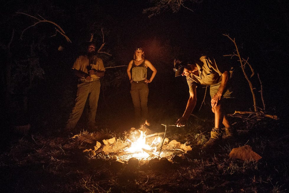 Wors braaien op ons kampvuur