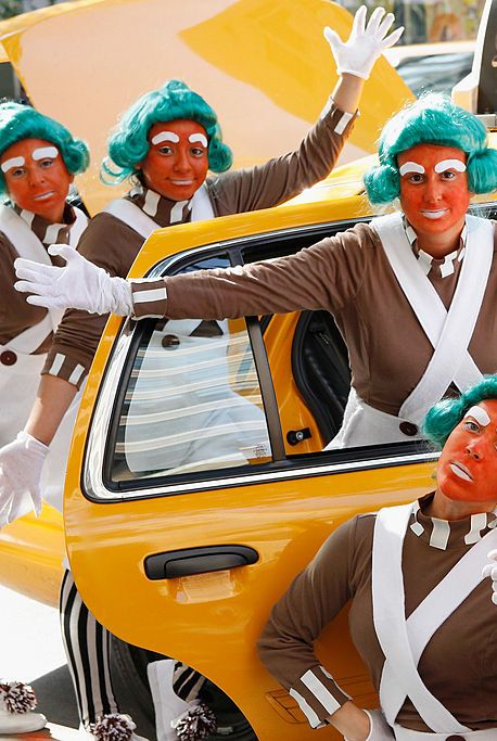 group halloween costumes oompa loompas from charlie and the chocolate factory