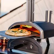 pizza cooked in ooni fyra 12 wood pellet pizza oven