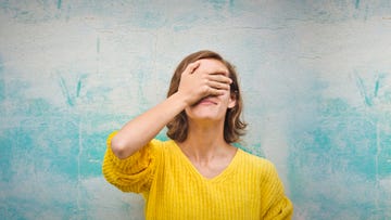 young woman regretting a choice she has made