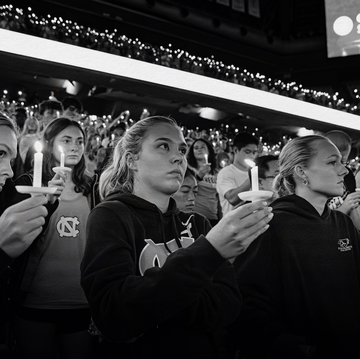 unc students hold a vigil for gun violence after a campus shooting