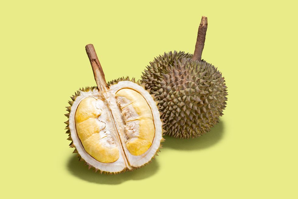 opened durian tropical fruit