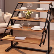Shelf Converts to Dining Table in Seconds