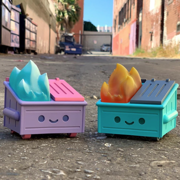 Dumpster Fire toy from 100% Soft is what you need to destress at your desk.