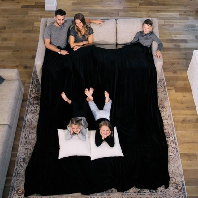 This may be the biggest blanket ever, measuring a whopping 10-by-10 feet!