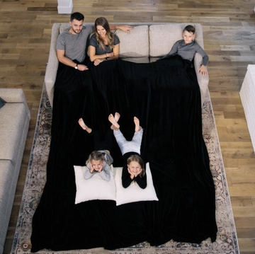 This may be the biggest blanket ever, measuring a whopping 10-by-10 feet!