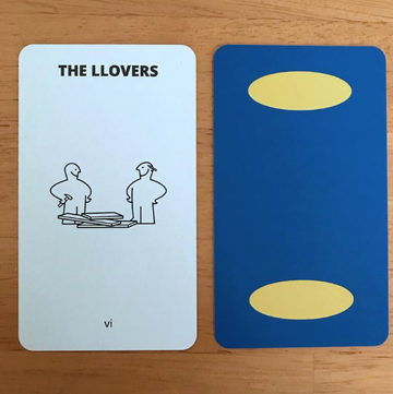 Tarot cards reinterpreted with IKEA icons.