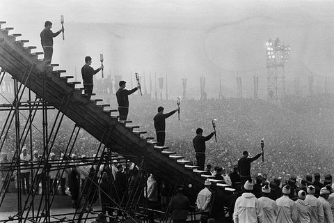 opening of the 1968 winter olympics in grenoble