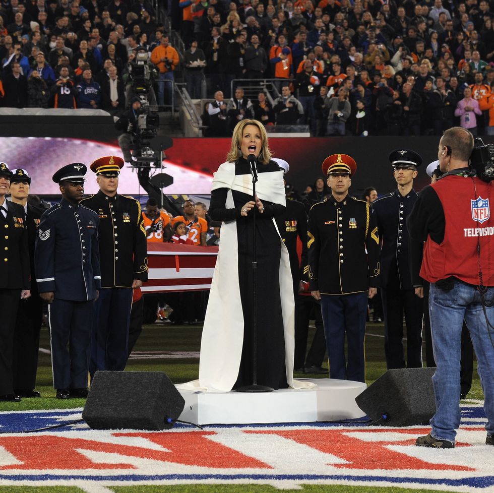 renee fleming sings at pepsi super bowl xlviii pregame show