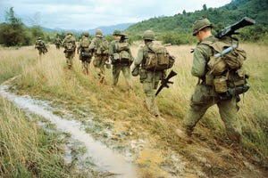 us soldiers participating in operation thayer ii