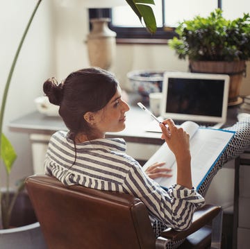 Sitting, Houseplant, Furniture, Technology, Electronic device, Room, Chair, Plant, Desk, Home, 