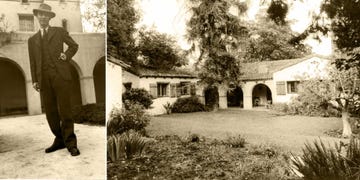 robert oppenheimer at the tolman bacher house in pasadena