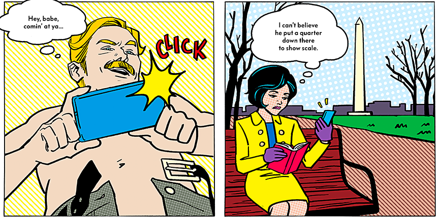 Cartoon, Comics, Fiction, Comic book, Fictional character, Illustration, Line, Conversation, Parallel, Clip art,