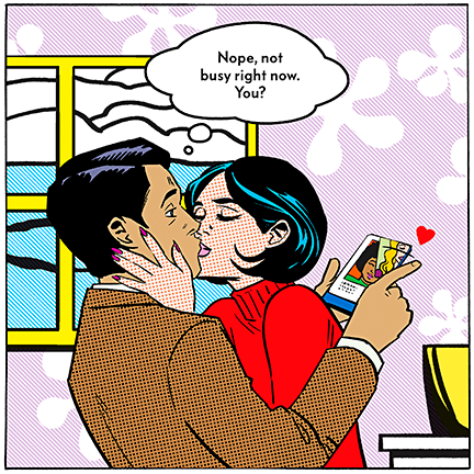 Cartoon, Text, Interaction, Illustration, Fiction, Comics, Conversation, Fictional character, Art, Love,