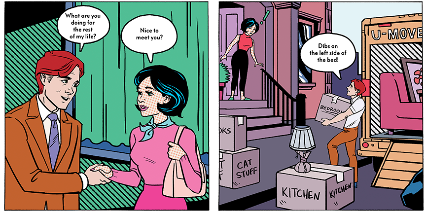 Cartoon, Comics, Animated cartoon, Comic book, Fiction, Fictional character, Conversation, Illustration, Parallel,