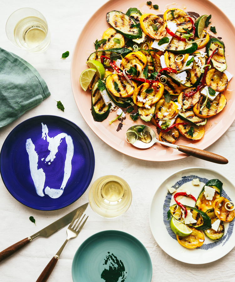 Yotam Ottolenghi's Recipe for Grilled Zucchini with Cascabel Honey