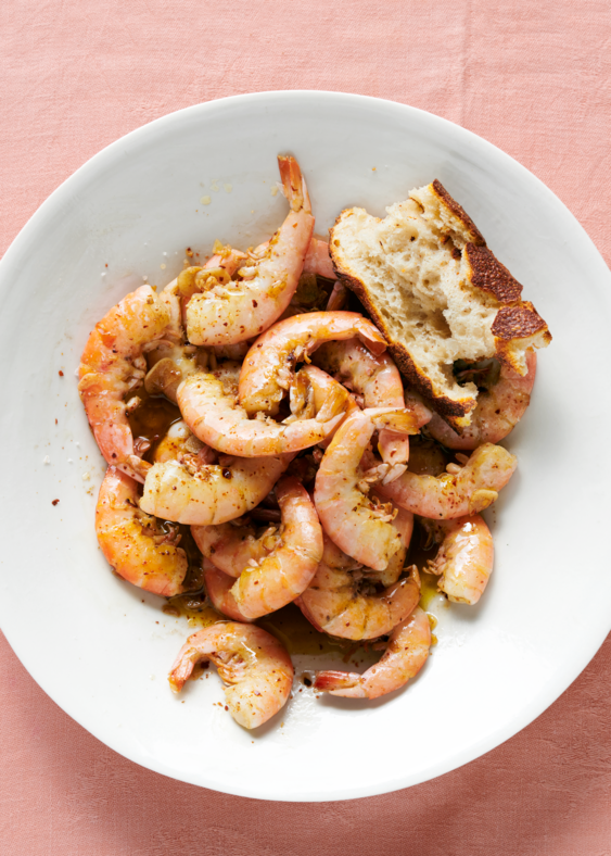Spanish Garlic Shrimp - Over The Fire Cooking