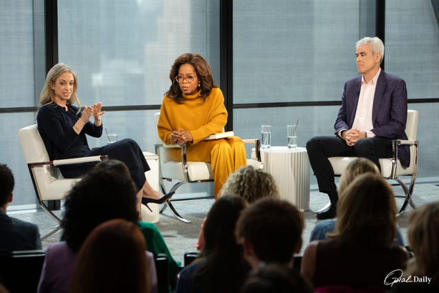 dr becky, oprah winfrey and jonathan haidt discuss teens and social media for oprah's the life you want