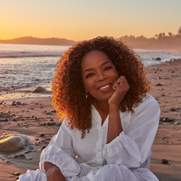 oprah winfrey beach portrait