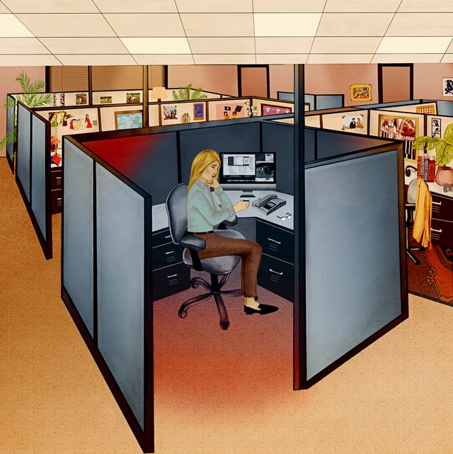 Furniture, Desk, Office, Computer desk, Table, Room, Interior design, Building, Material property, Office chair, 