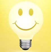smile light bulb