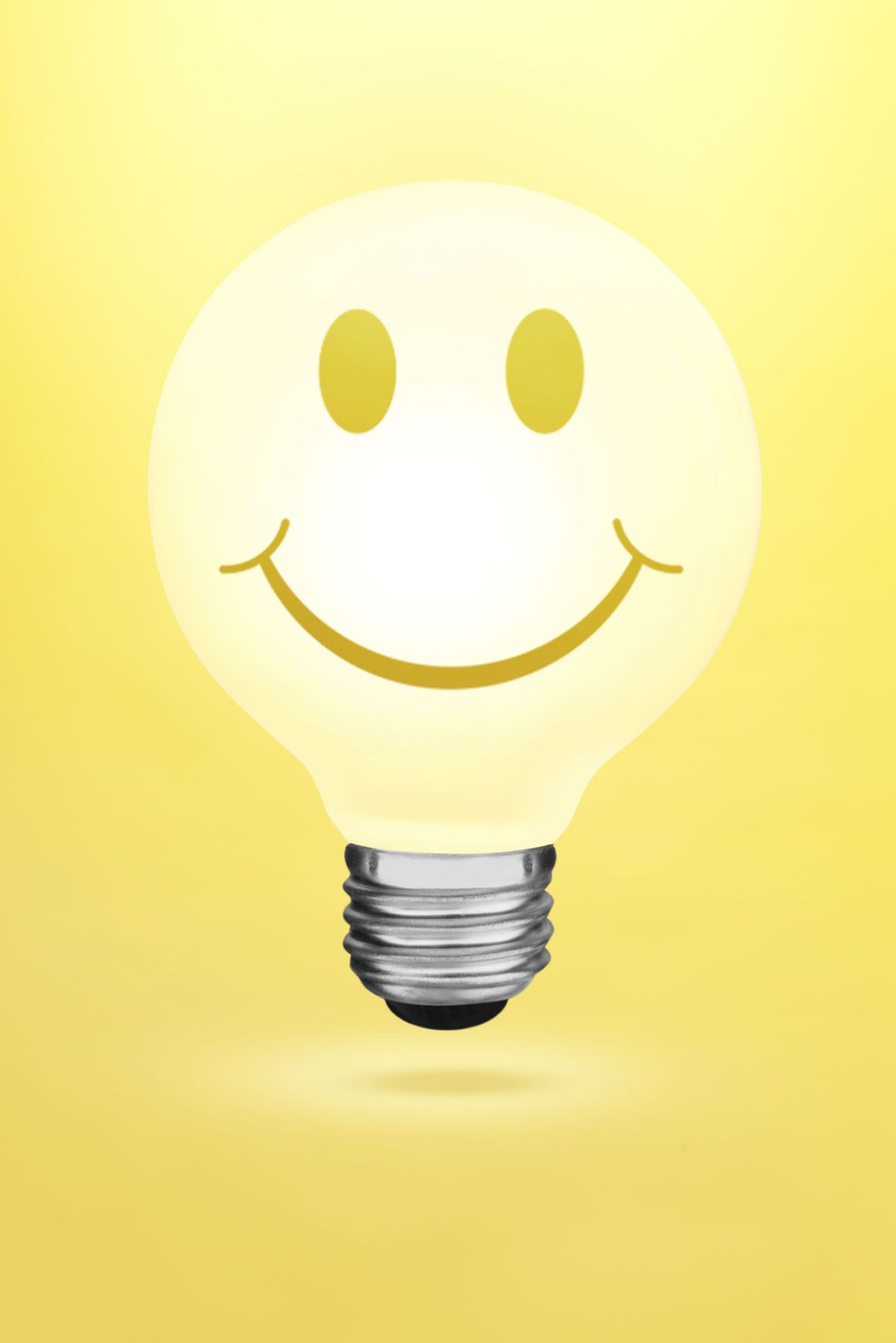 smile light bulb