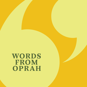 words from oprah