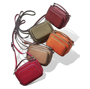 red taupe orange green and maroon crossbody bags