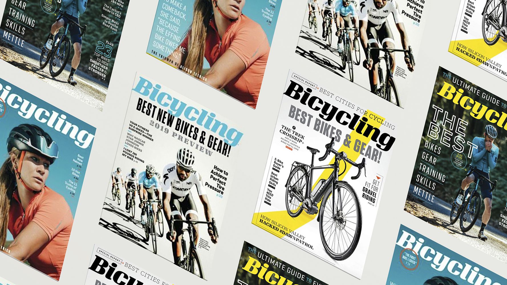 bicycling magazine covers