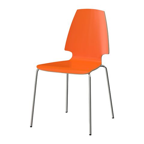 orange chair 