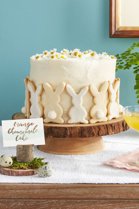 Orange Chamomile Cake - Easter Bunny Cake
