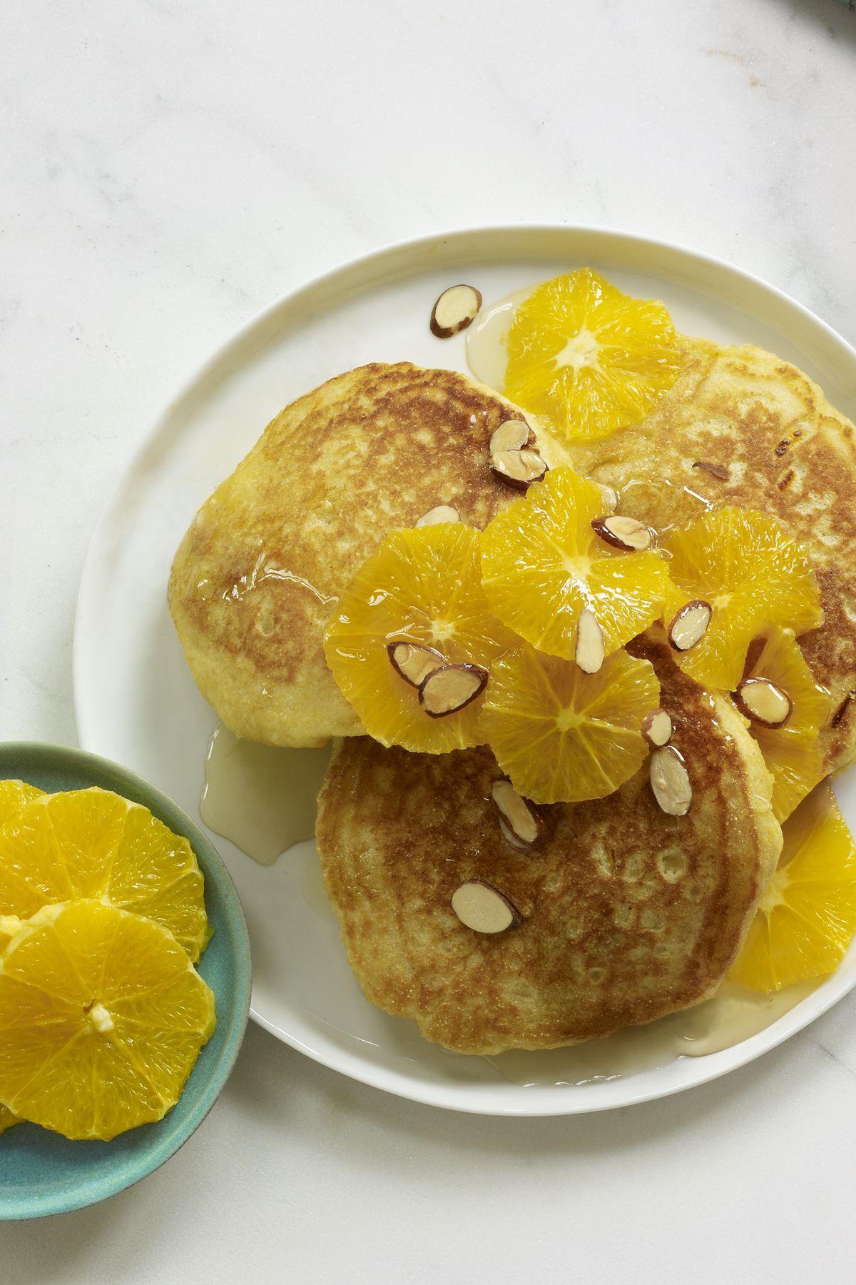 Kid-Friendly Breakfast Recipes- Orange Cornmeal Pancakes