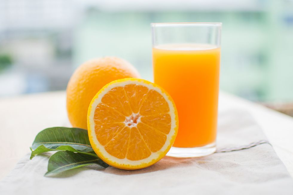 風邪のときには避けるべき飲み物　オレンジジュース