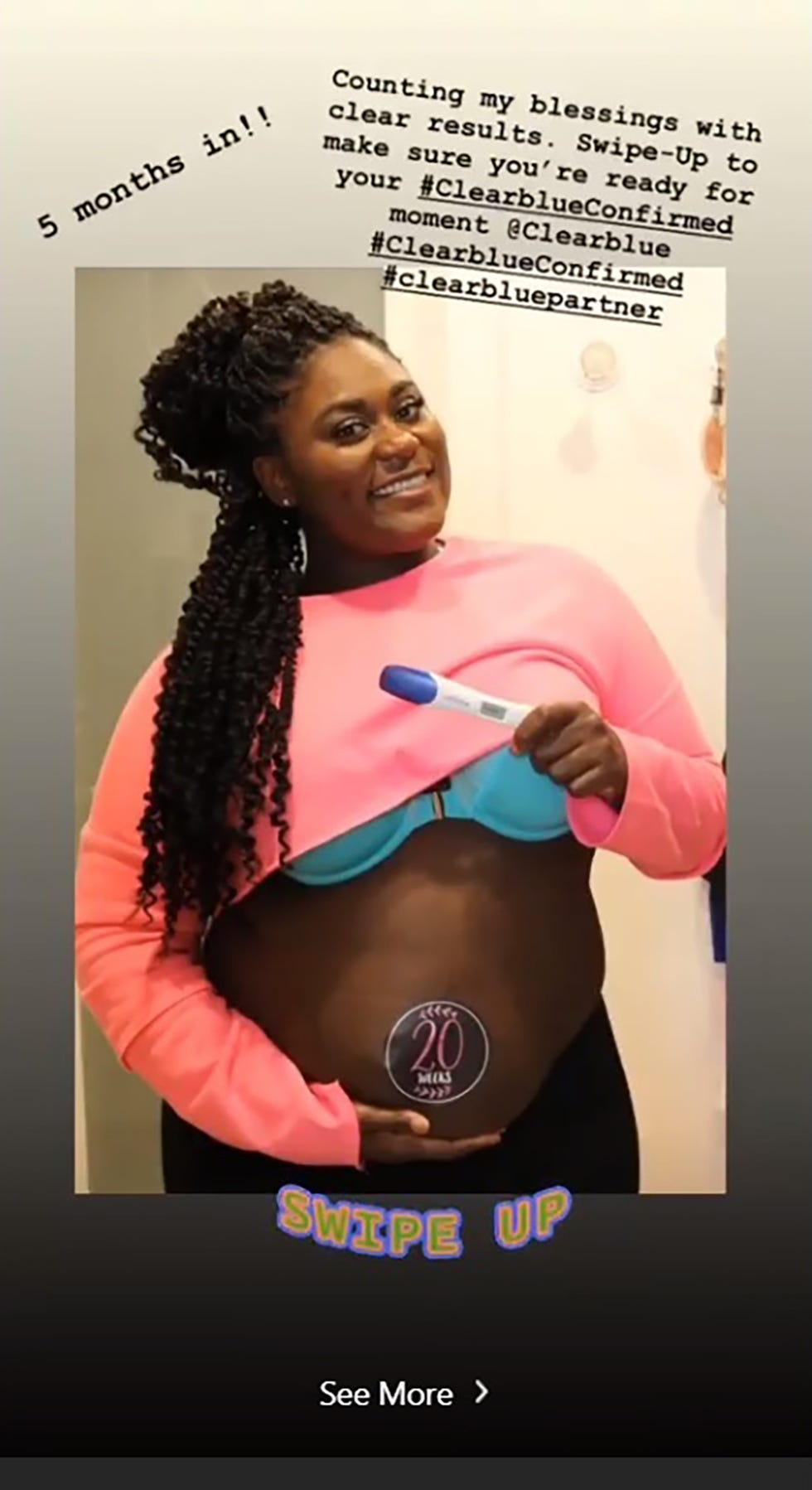 Orange Is The New Black's Danielle Brooks gives partner contractions  simulator