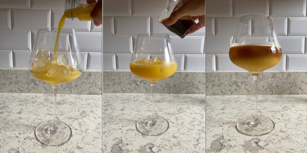 how to make the orange juice espresso drink