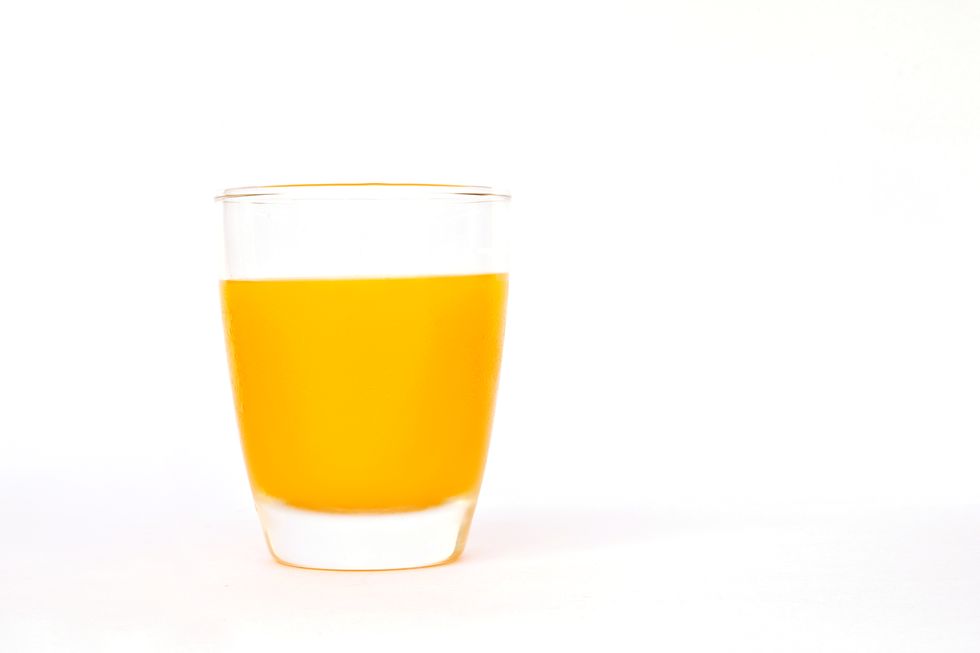 不加糖的新鮮柳橙汁