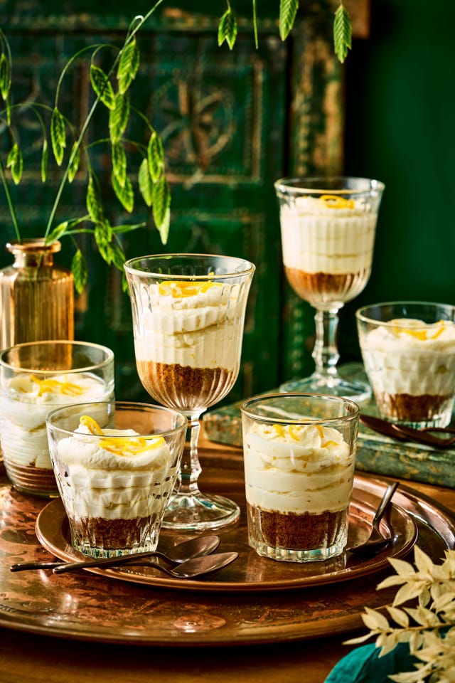 preserved lemon cheesecake pots