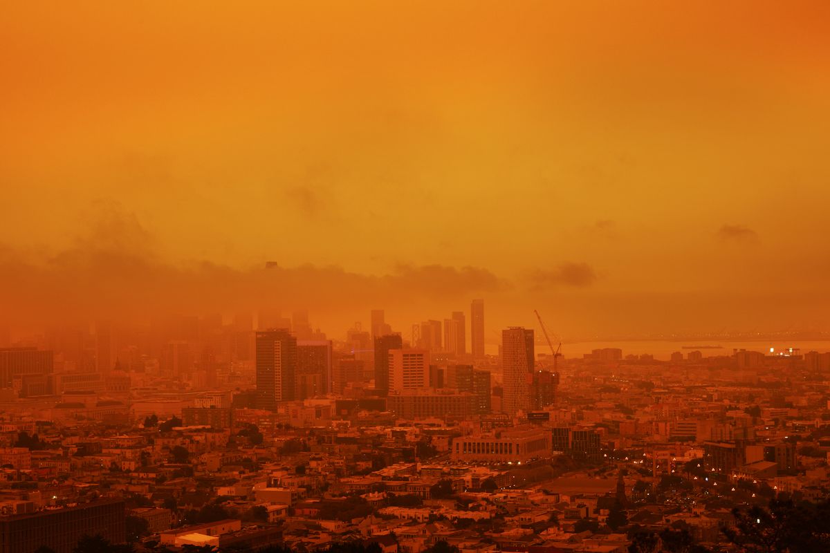orange smokey sf skyline