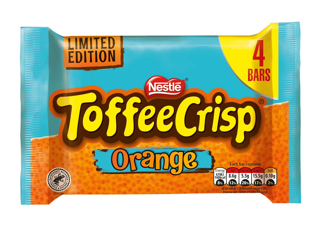 Toffee Crisp Milk Chocolate Bar 38g (24 X 38g) Nestlé, 51% OFF