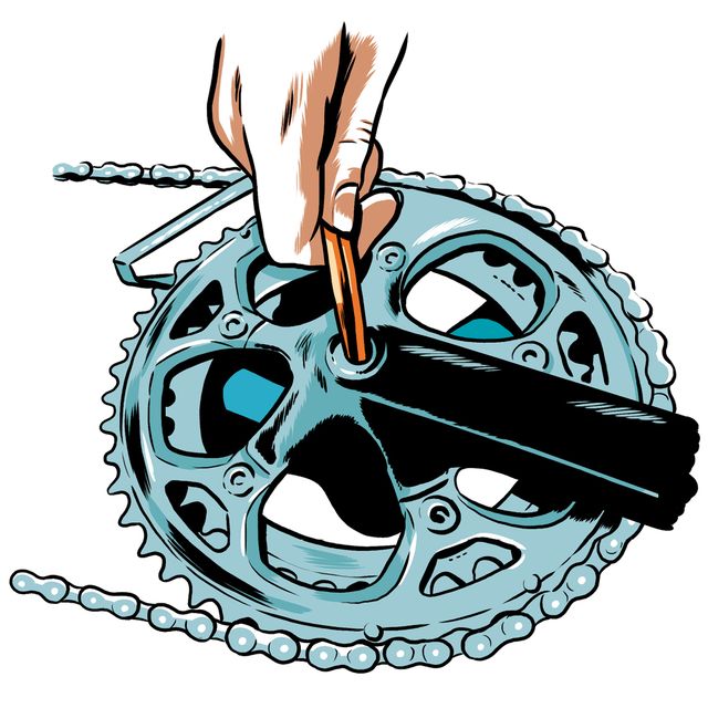 Bicycle drivetrain part, Crankset, Bicycle part, Illustration, Clip art, Font, Logo, Graphics, Spoke, Rim, 