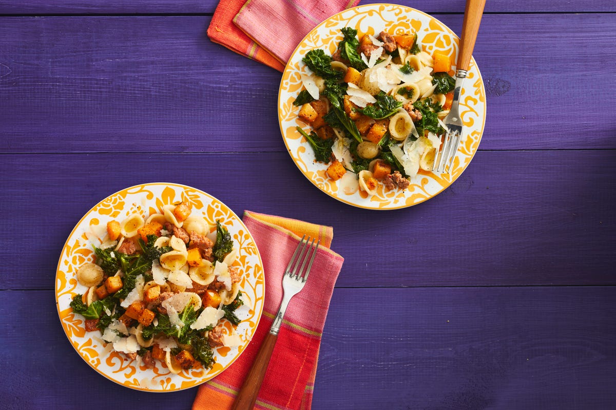 Best Orecchiette With Butternut Squash Kale And Sausage Recipe 1157