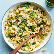 orecchiette with white beans and spinach