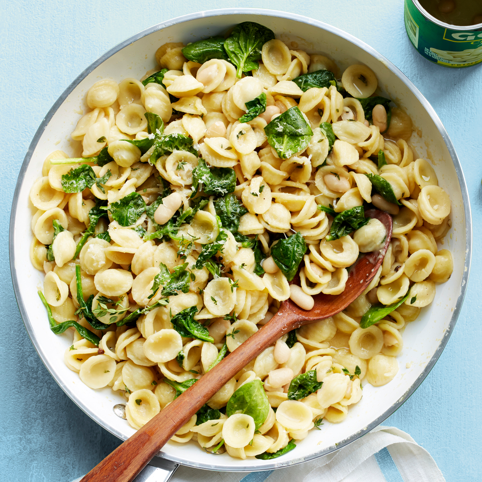 best healthy dinner recipes orecchiette with white beans and spinach