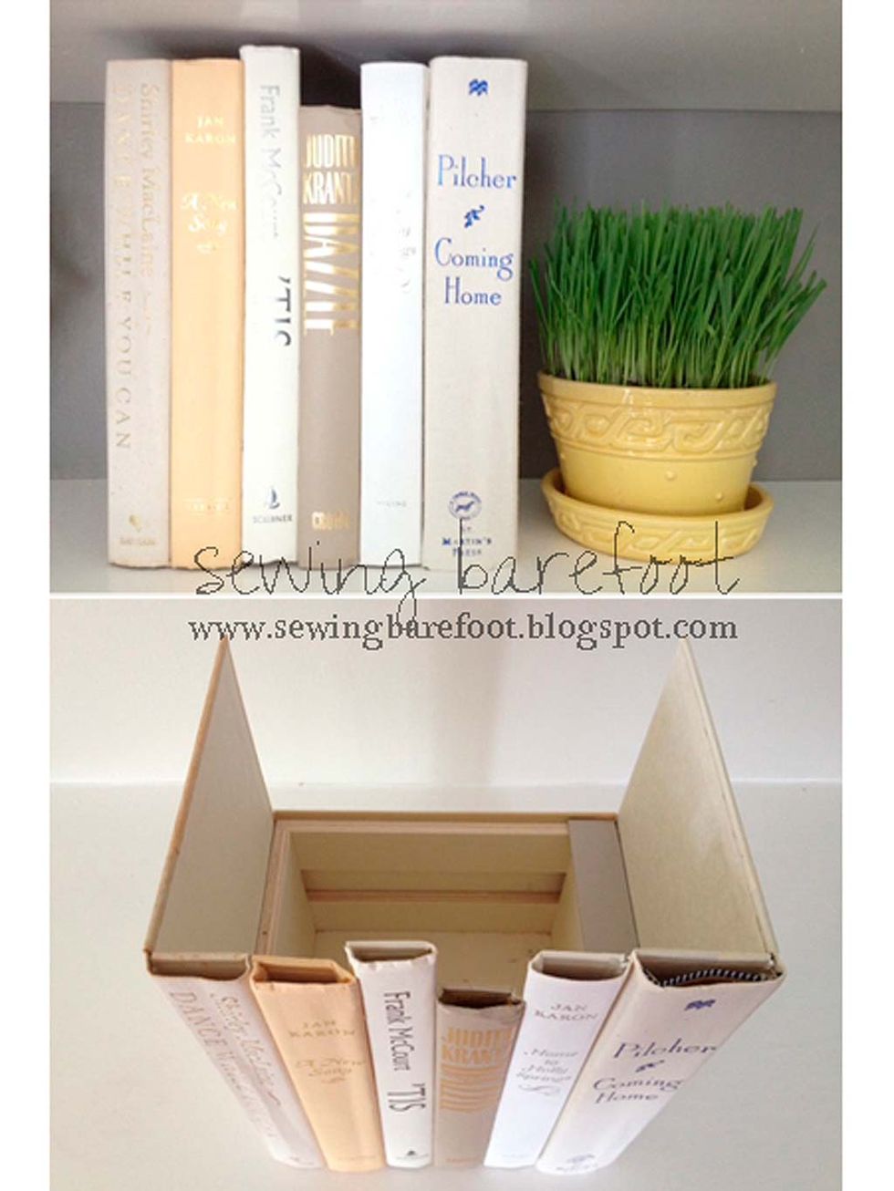 Flowerpot, Grass, Plant, Box, Rectangle, Beige, Paper product, Bamboo, Shelf, 
