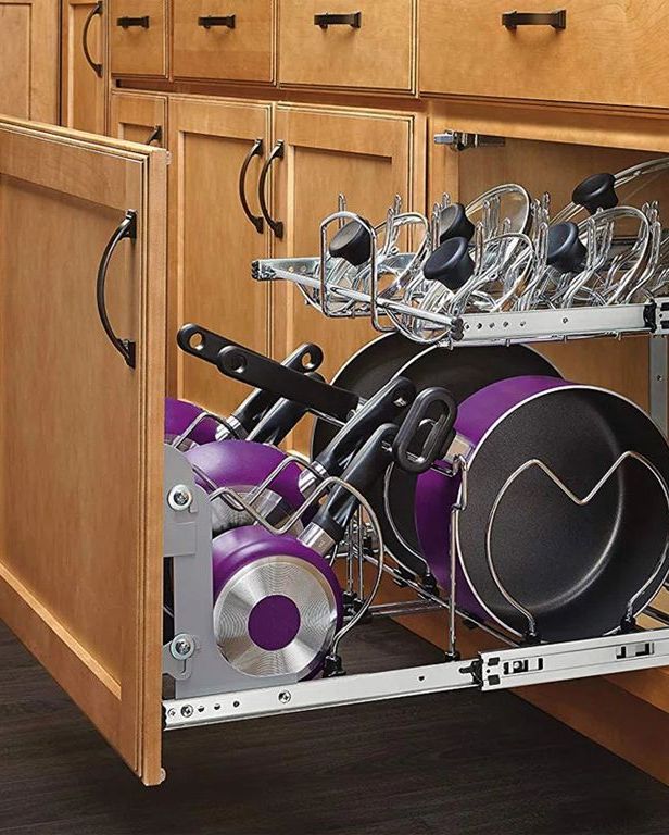 Cómo organizar el interior de los armarios de cocina?