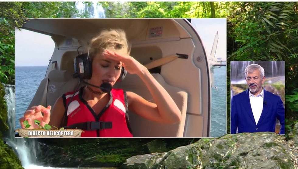 oriana marzoli en su salto del helicóptero de supervivientes 2023