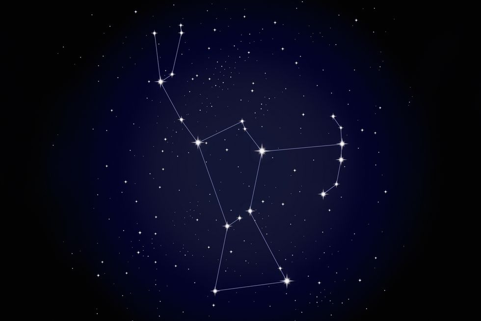 star constellation orion the hunter in the night sky