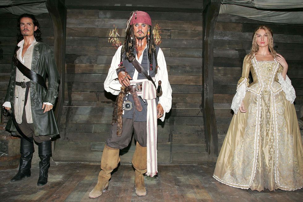 "pirates of the caribbean" character waxworks unveiled at madame tussauds in london july 5, 2006