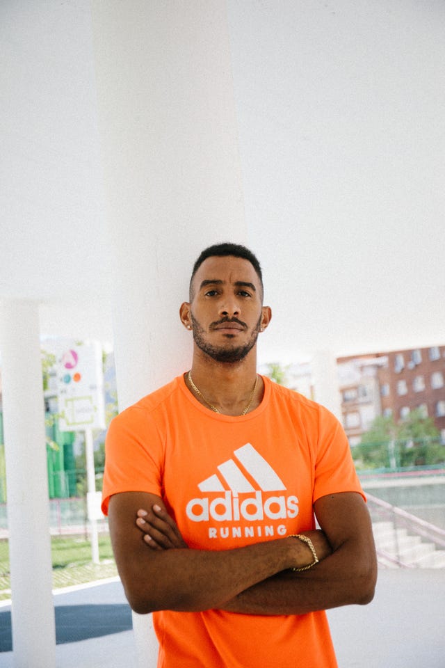 orlando ortega posa para runner's world en vallehermoso antes del campeonato de españa de atletismo de getafe