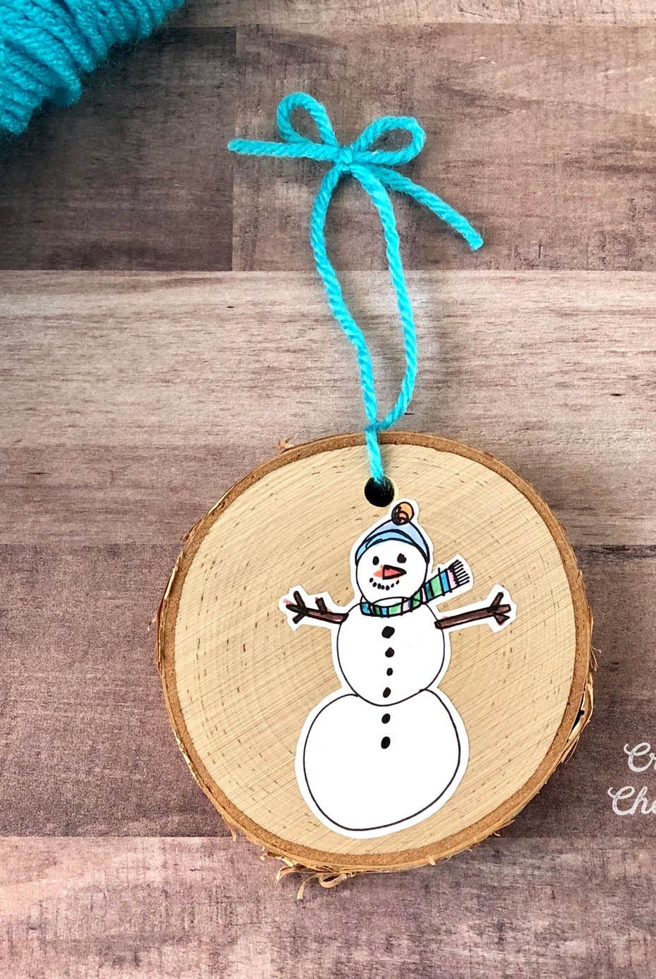 DIY Snowman Hoop Ornament - Crafting Cheerfully